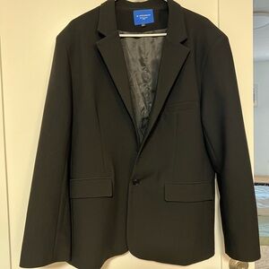 Express Men's Black Single-Breasted Blazer
